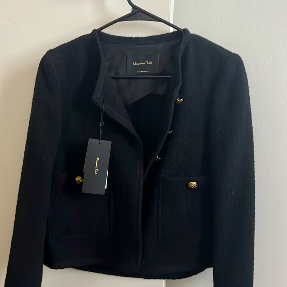 Black wool blazer